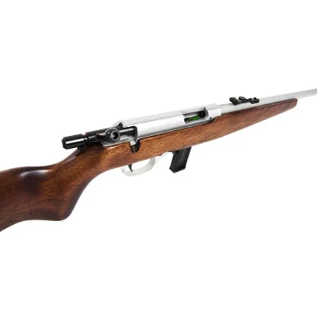 RIFLE CBC 8022 CALIBRE 22 LR 10 TIROS MADEIRA CROMADO - Imagem 2