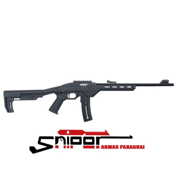 Rifle CBC 22 Tactical Semiautomatico - Coronha Tática - 25 Tiros - Imagem 6